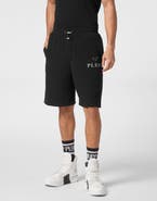 PHILIPP PLEIN Jogging Shorts Nickel Placket Men
