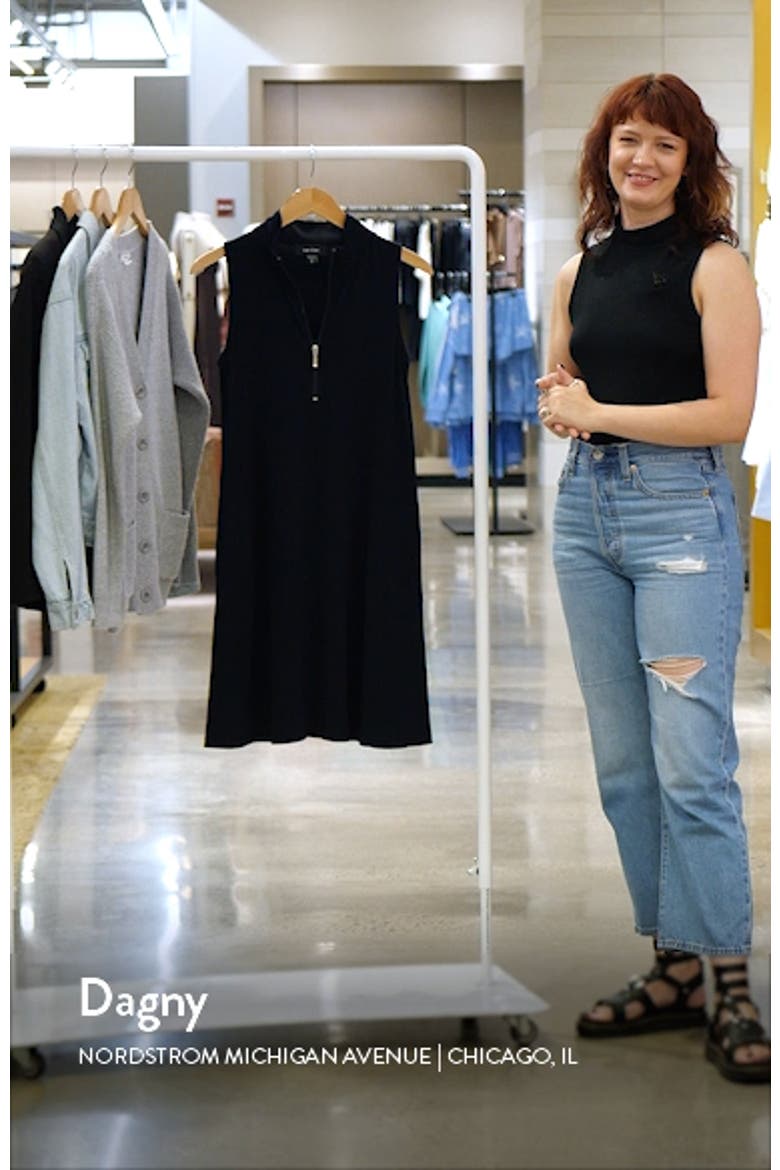Travel Jersey Half Zip Shift Dress video