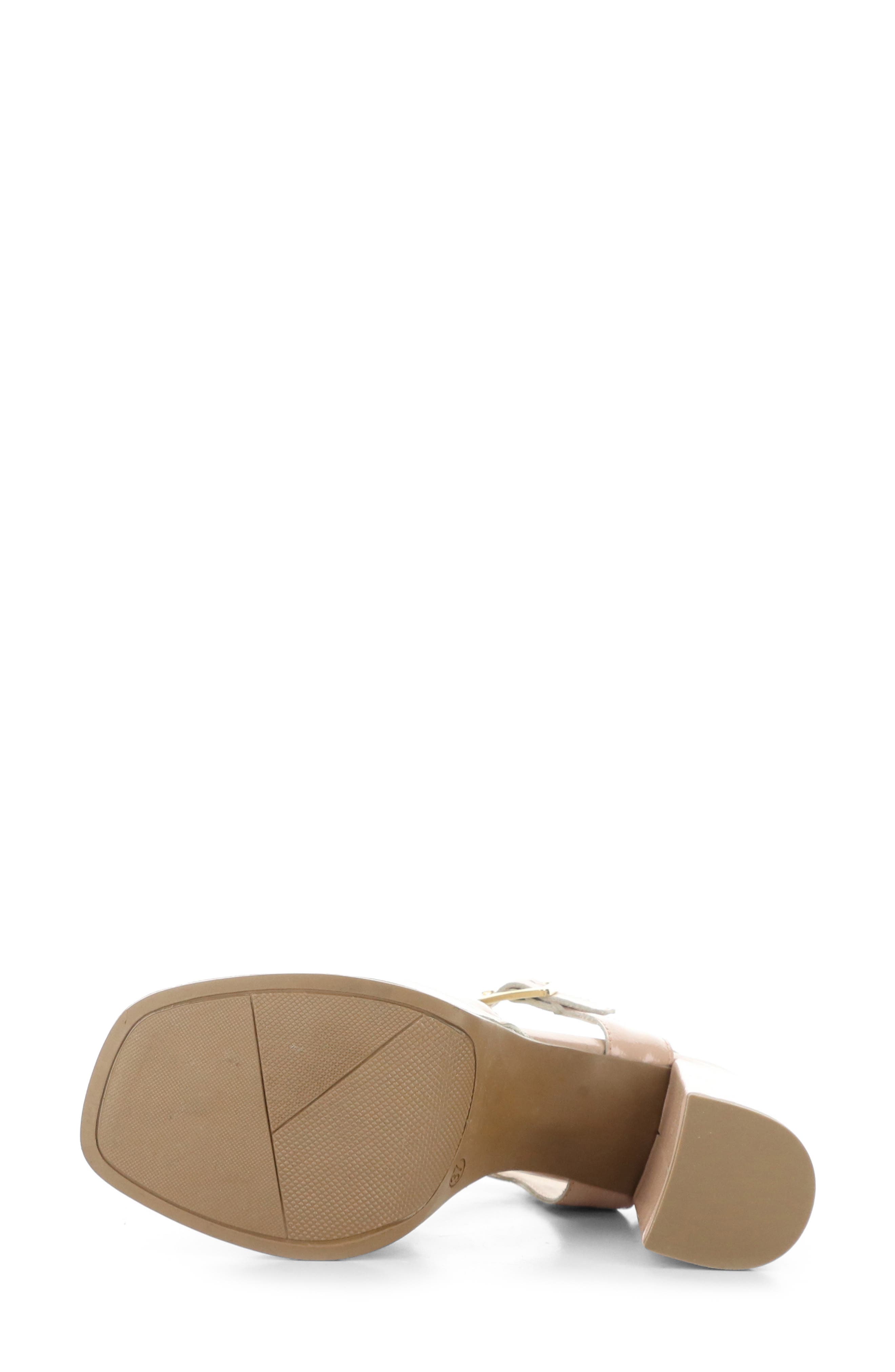 Bos. & Co. Finlee Ankle Strap Platform Sandal, Alternate, color, Beige