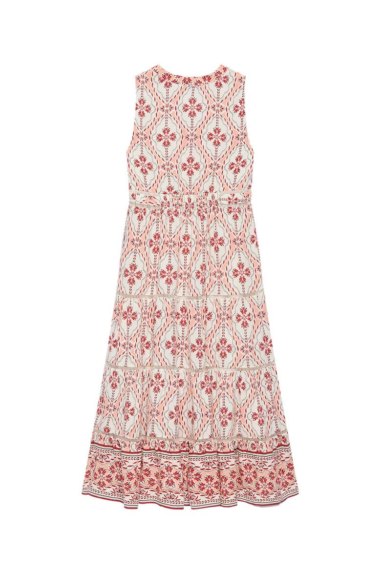 Geo Print Maxi Dress, Alternate, color, Light Pink