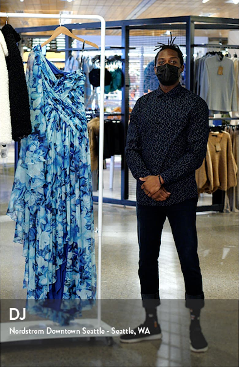 One-Shoulder High-Low Chiffon Gown, sales video thumbnail