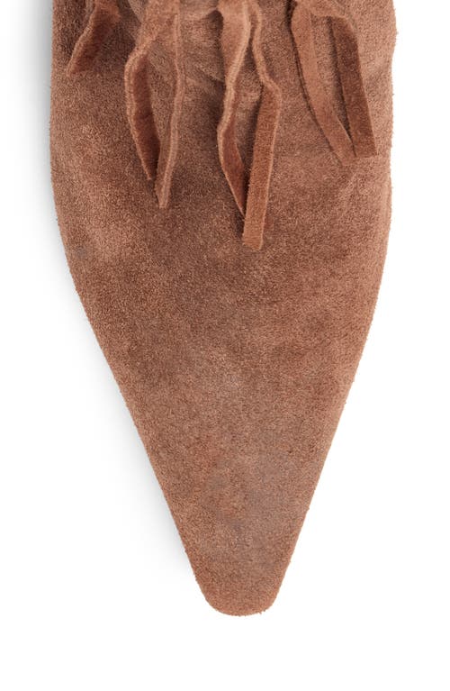Cinq À Sept Sammy Fringe Bootie In Brown