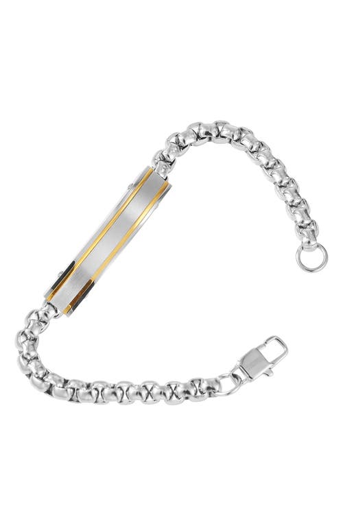 Van Heusen Id Tag Box Chain Bracelet