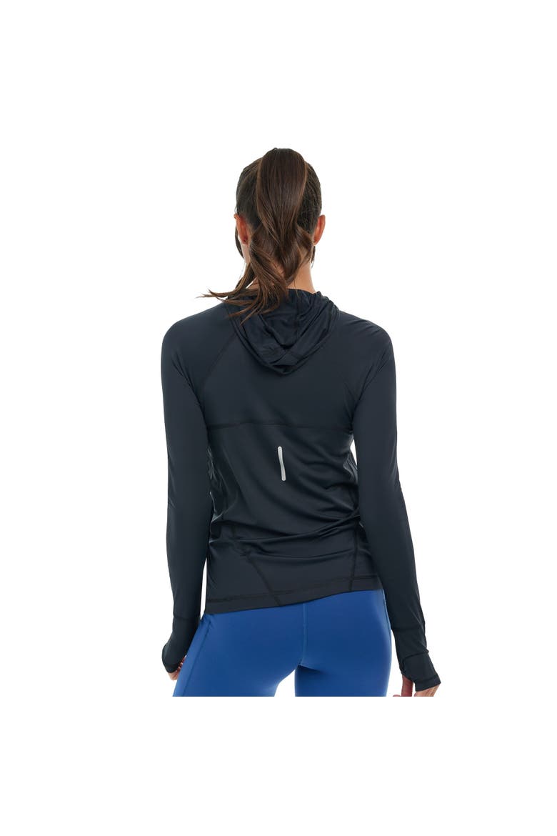 Women's Long Sleeve Full Zip Hoodie Jacket with Sun and UV Protection, Alternate, color, Black