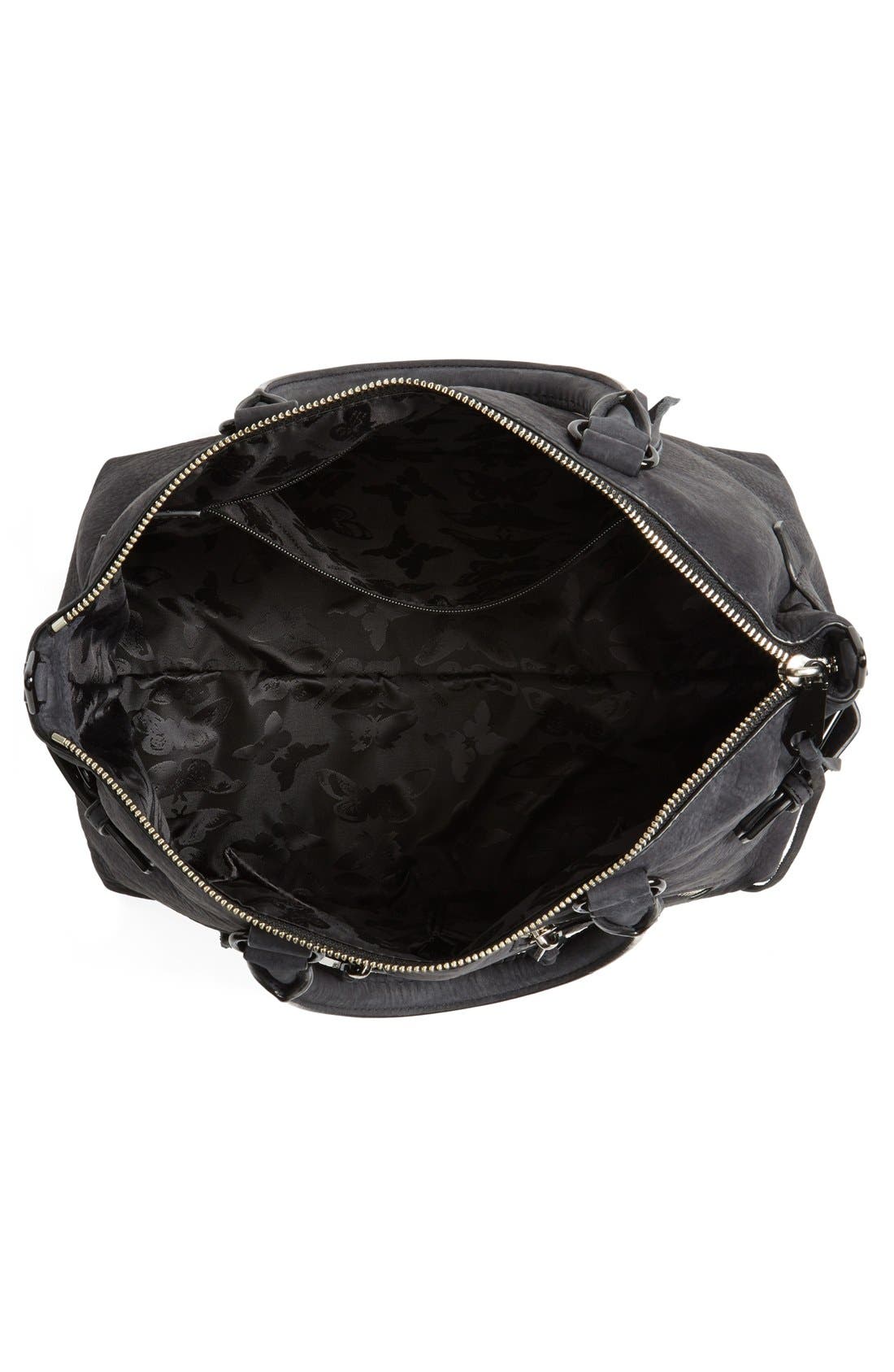 'Moto' Satchel, Alternate, color, BLACK