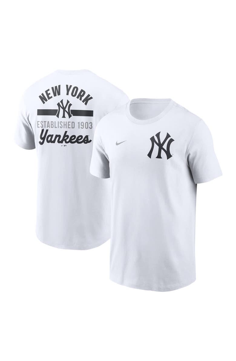 Nike Men's Nike White New York Yankees 2-Hit T-Shirt, Main, color, White
