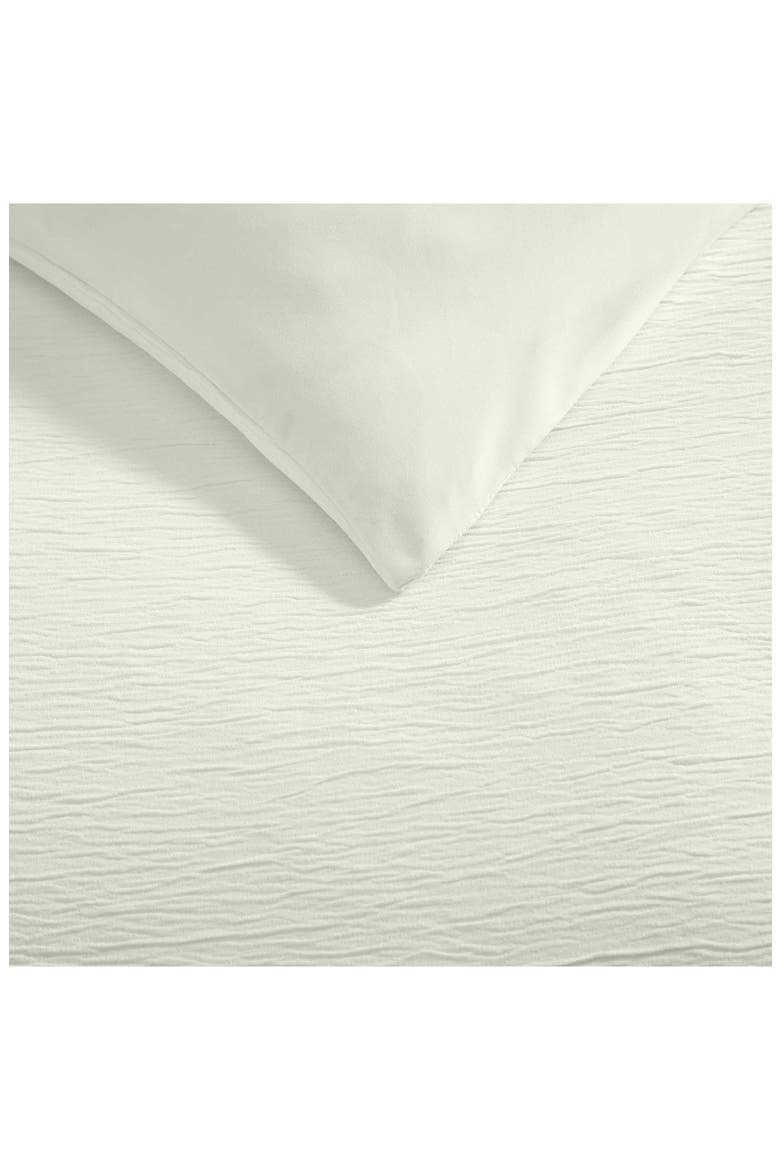 Crinkle Duvet Cover Set, Alternate, color, FAINT GREEN