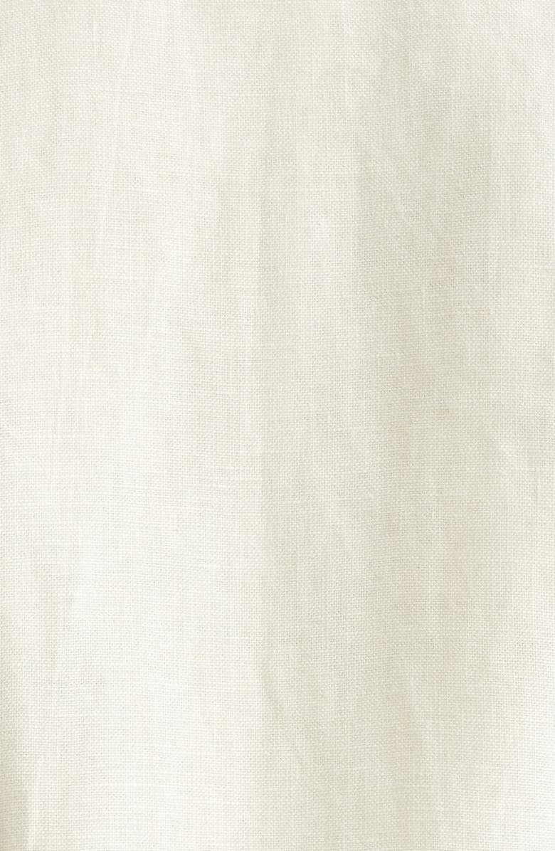 Bode Cross Stitch Rose Garland Linen Camp Shirt, Alternate, color, 