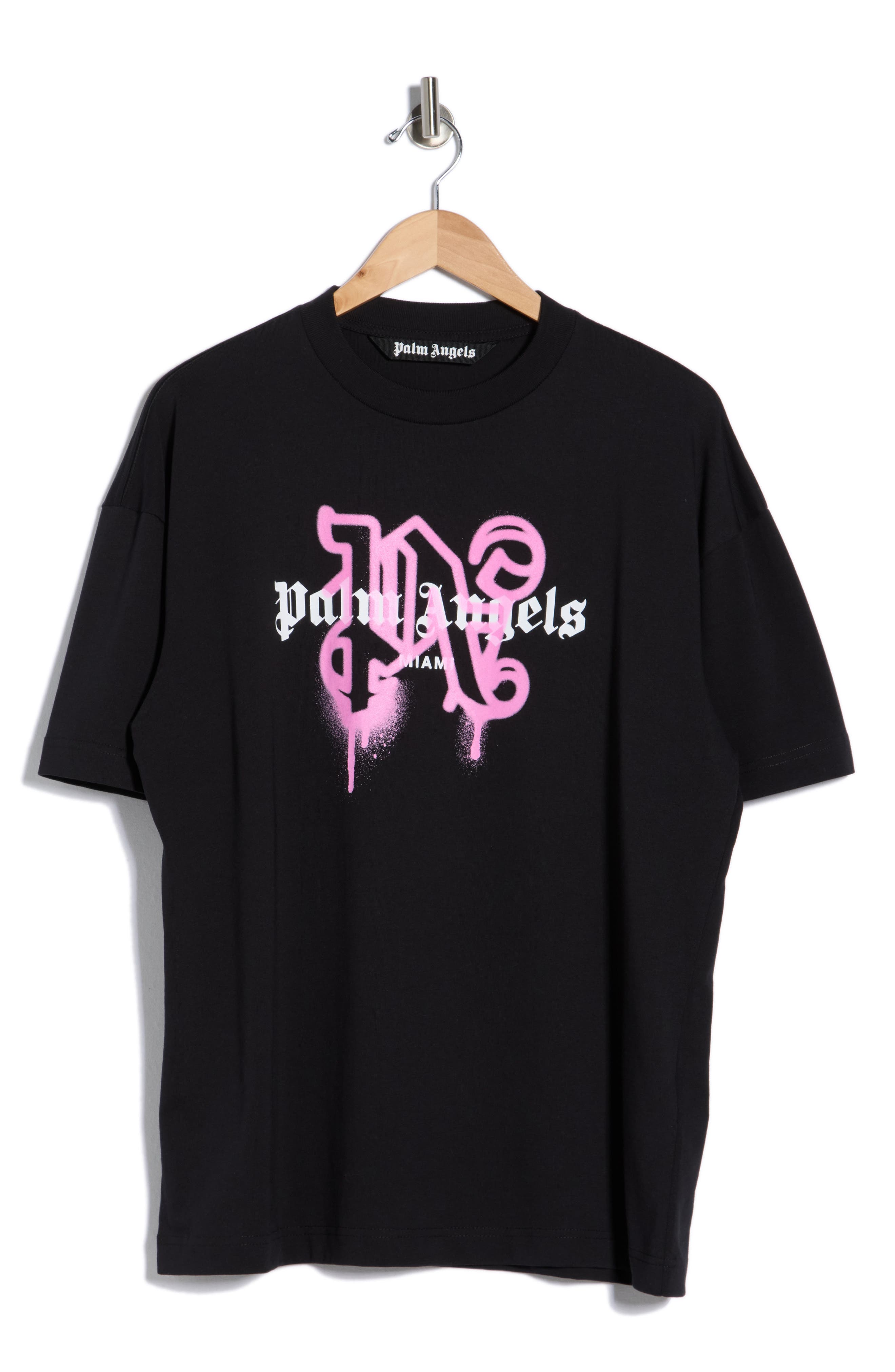 Palm Angels Logo Graphic Cotton T-Shirt