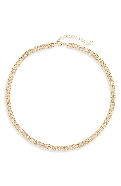 Cubic Zirconia Tennis Necklace