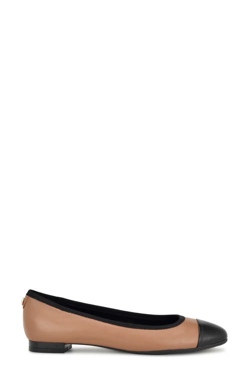 Nine West Ollin Womens Leather Ballet Flats In Black