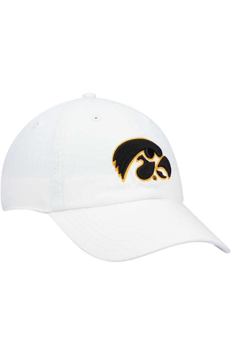 '47 Men's '47 White Iowa Hawkeyes Vintage Clean Up Adjustable Hat, Alternate, color,