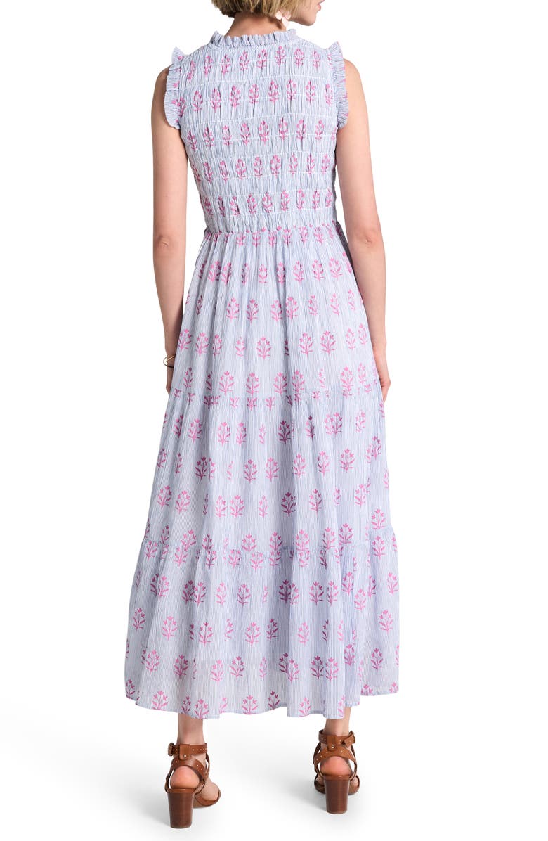 Hatley Wildflower Sleeveless Tiered Cotton Maxi Dress, Alternate, color, 
