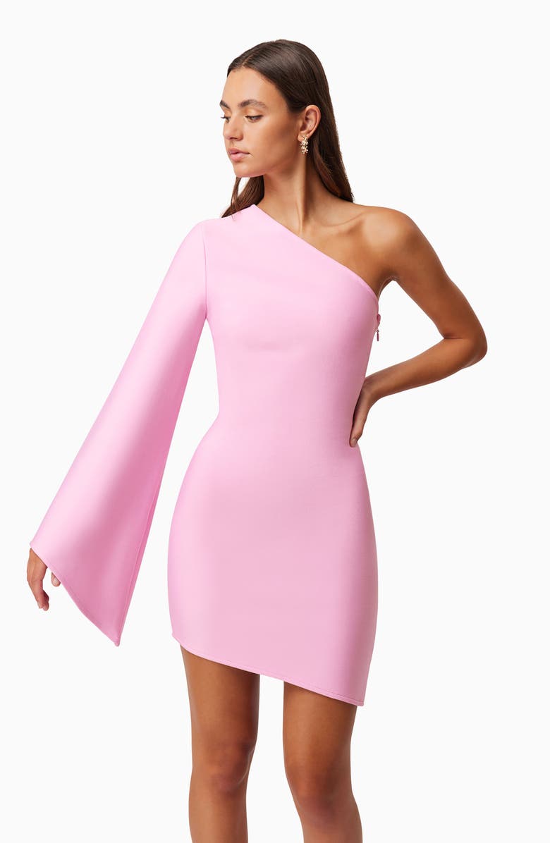 Elliatt Riley One-Shoulder Minidress, Alternate, color, 