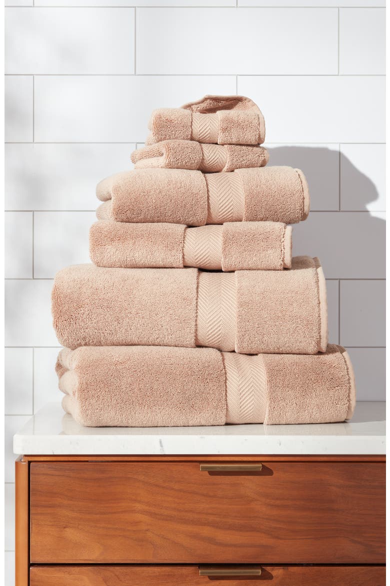 Organic Hydrocotton 6-Piece Towel Set $144 Value, Alternate, color, TAN PORTABELLA