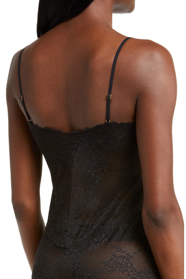 Heavenly Lace Camisole, Alternate, color, BLACK