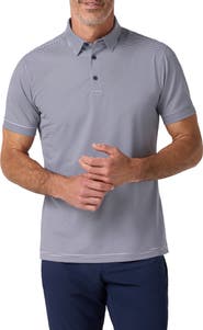 Mizzen+Main Versa Trim Fit Stripe Performance Golf Polo