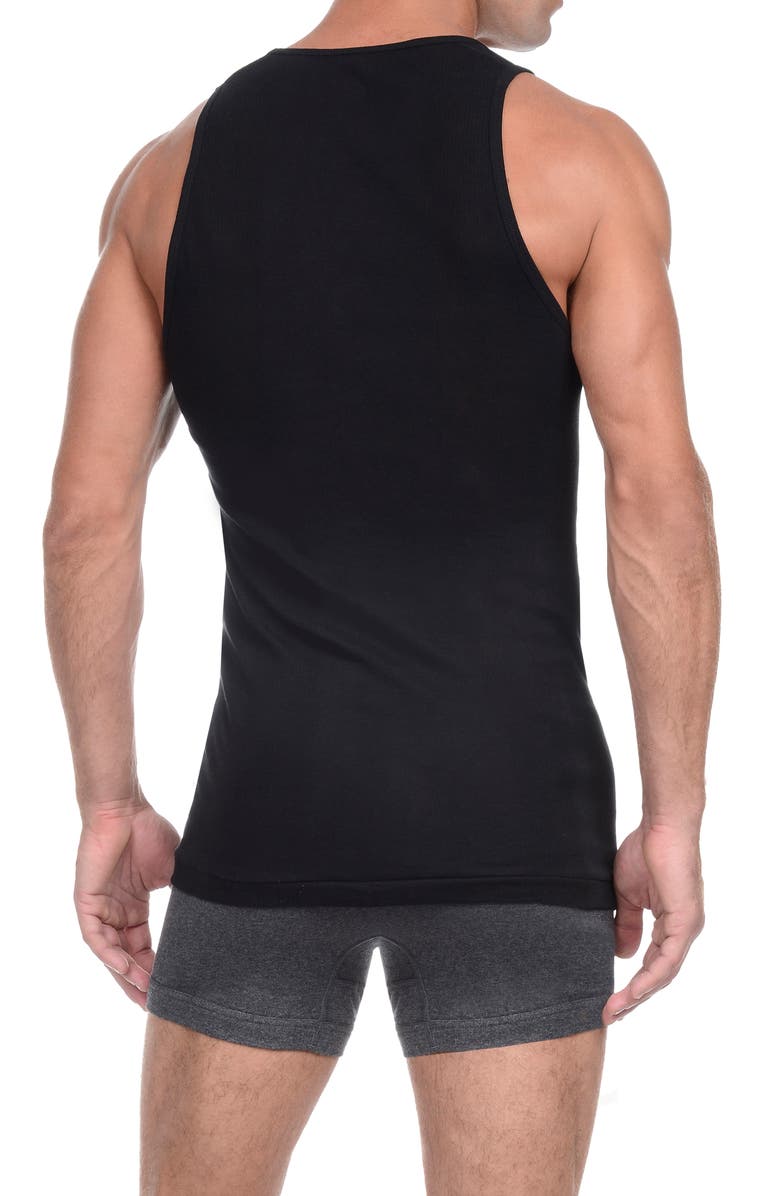 2(x)ist 3-Pack Cotton Tanks, Alternate, color, Black