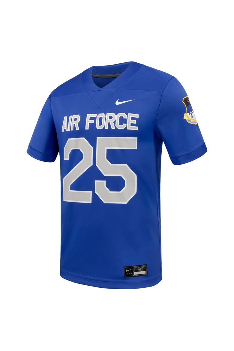 Men's Nike #25 Royal Air Force Falcons Untouchable Replica Game Jersey, Alternate, color, Royal