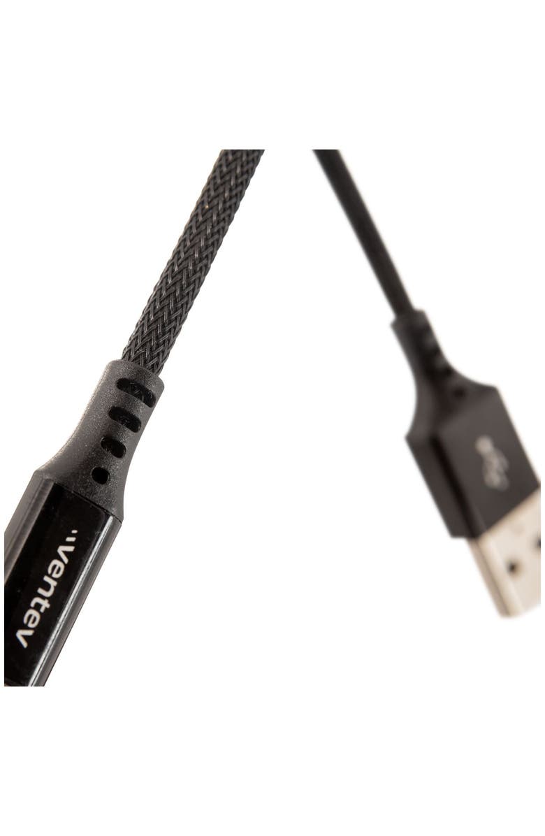 Ventev Alloy USB-A to Apple Lightning High Speed Ultradurable 4 Foot Cable, Alternate, color, Black