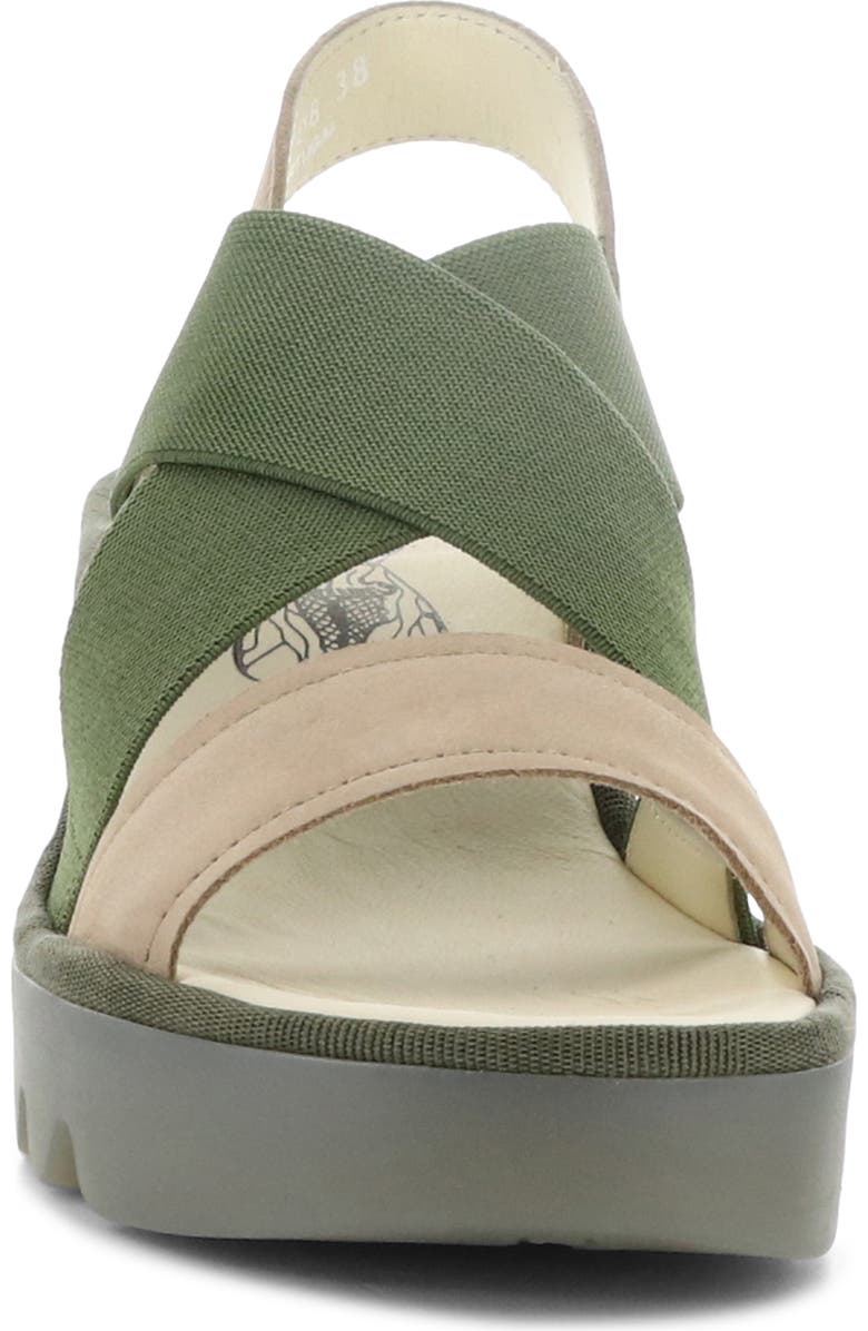 Fly London Taji Platform Slingback Sandal, Alternate, color, 008 Taupe/ Khaki