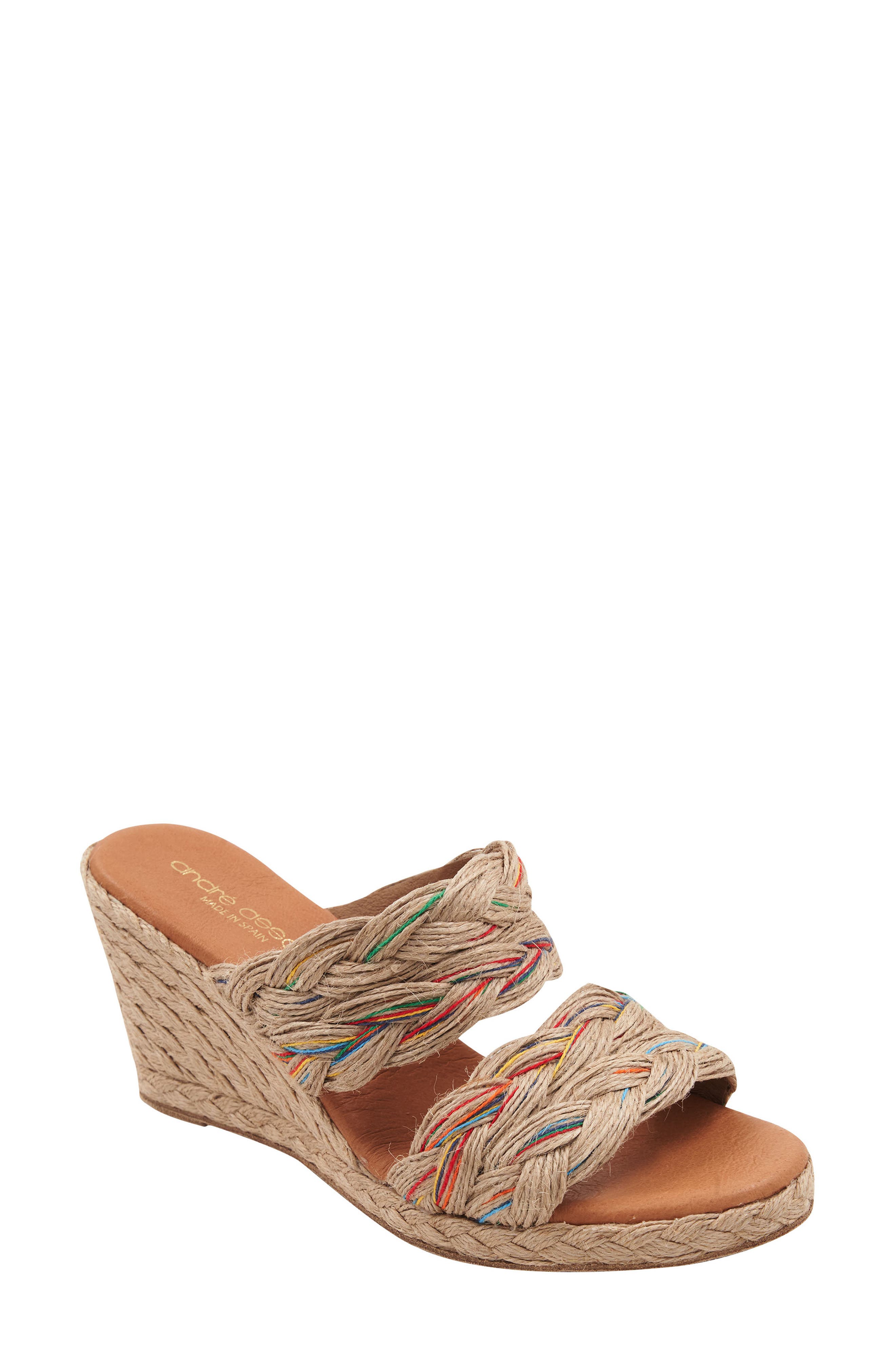 André Assous Nolita Wedge Sandal, Main, color, 