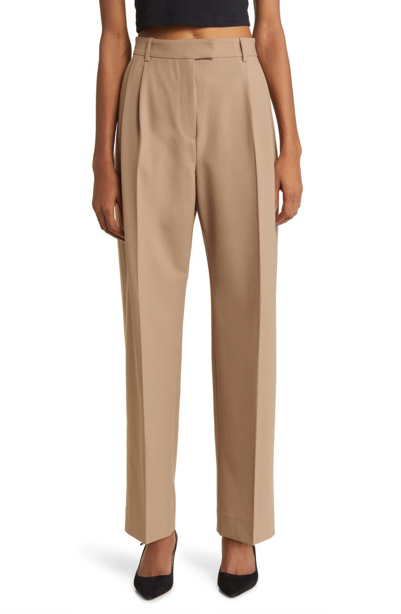 & Other Stories Wide Leg Wool Blend Pants, Main, color, 