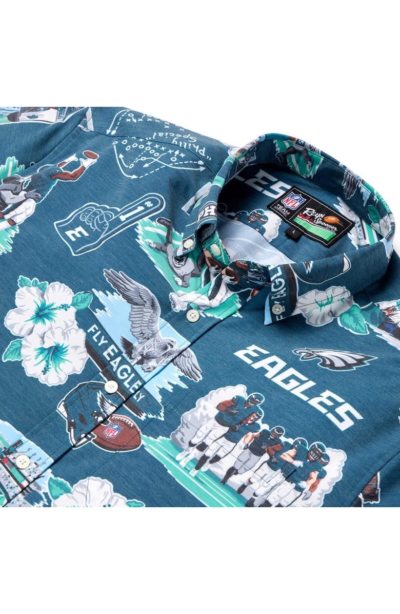 Reyn Spooner Men's Reyn Spooner Kelly Green Philadelphia Eagles Scenic Button-Down Shirt, Alternate, color, Kelly Green