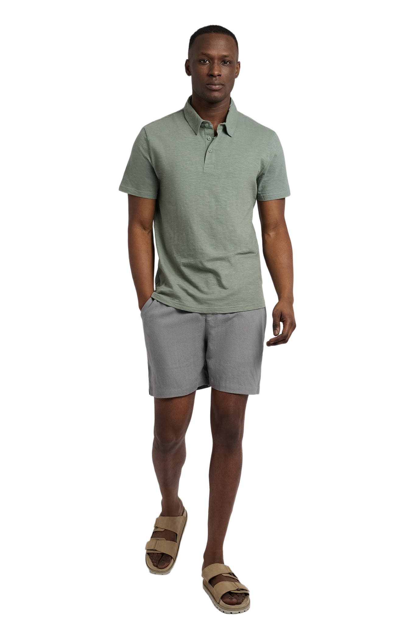 Slub Short Sleeve Polo
