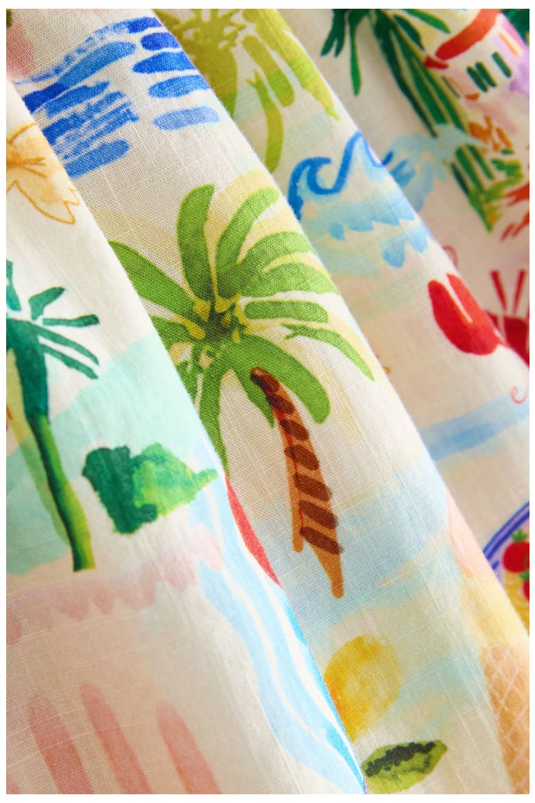 Kids' Postcard Print Cotton Sundress, Alternate, color, MULTI