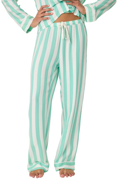 Shop Pj Salvage Farmer Matte Sateen Pajama Pants In Ivory