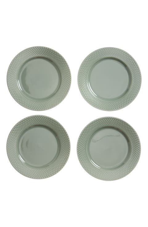 Rhombe Earth Set of 4 Lunch Plates