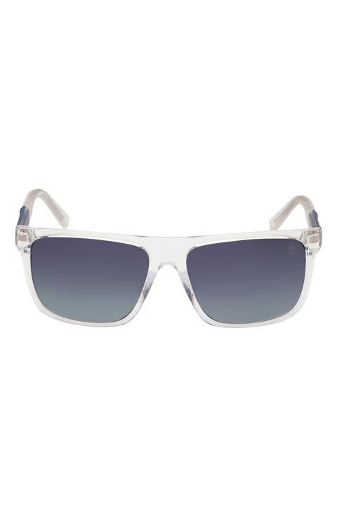 59mm Polarized Square Sunglasses