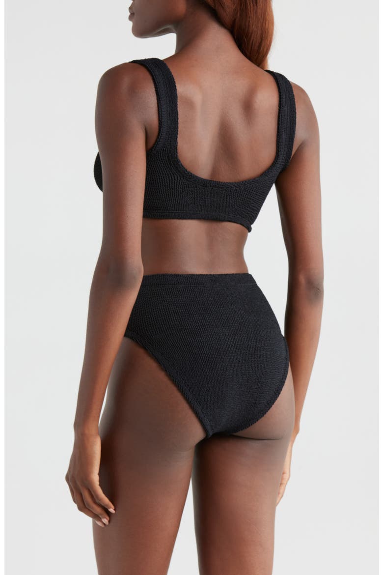 Jamie Twist Two-Piece Swimsuit, Alternate, color, BLACK