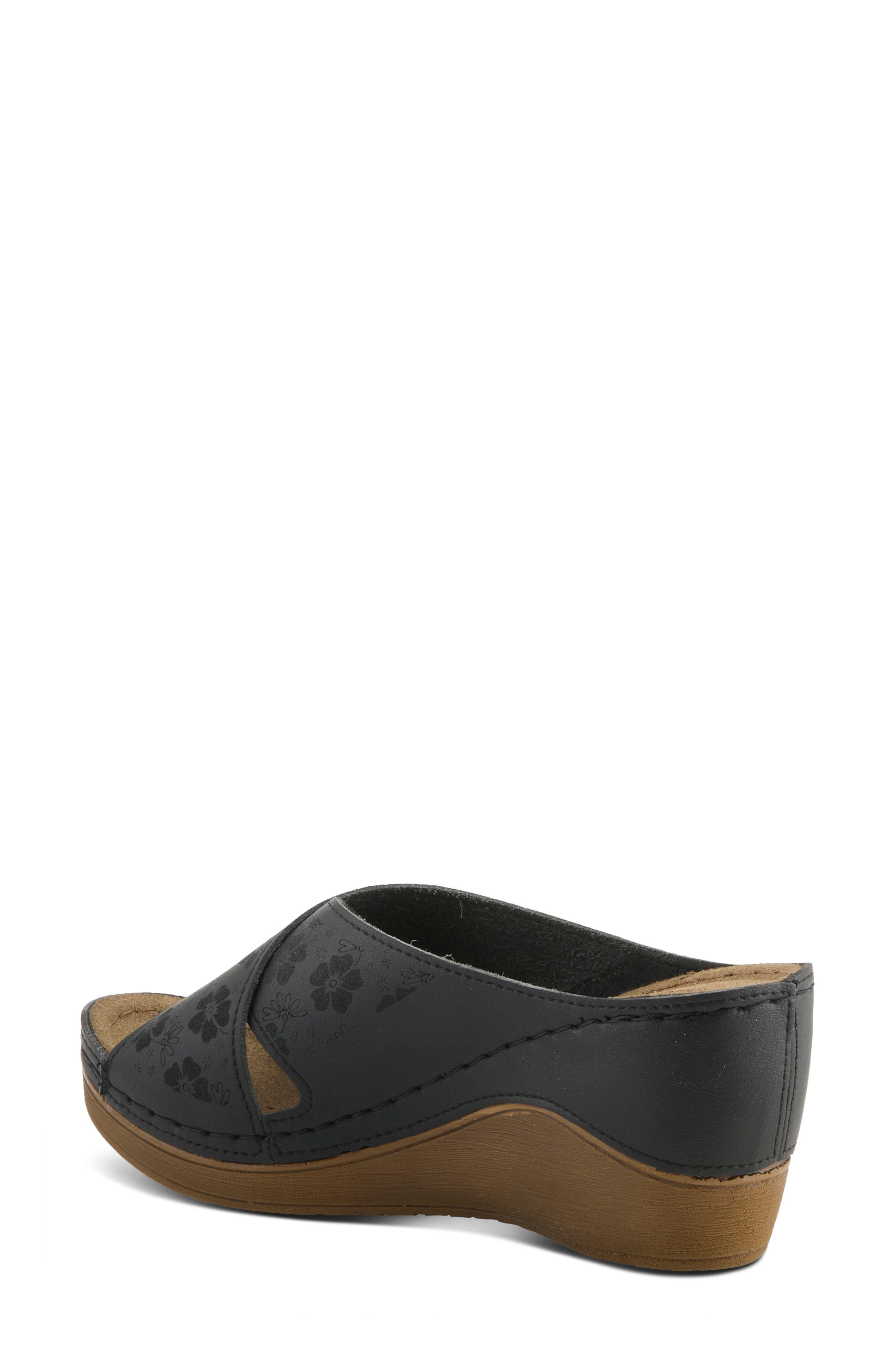Wedge Sandal, Alternate, color, BLACK