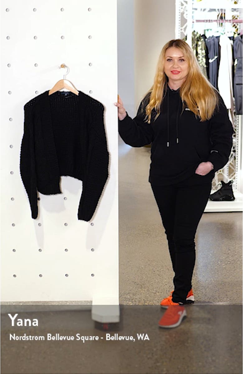 Texture Open Front Cardigan, sales video thumbnail