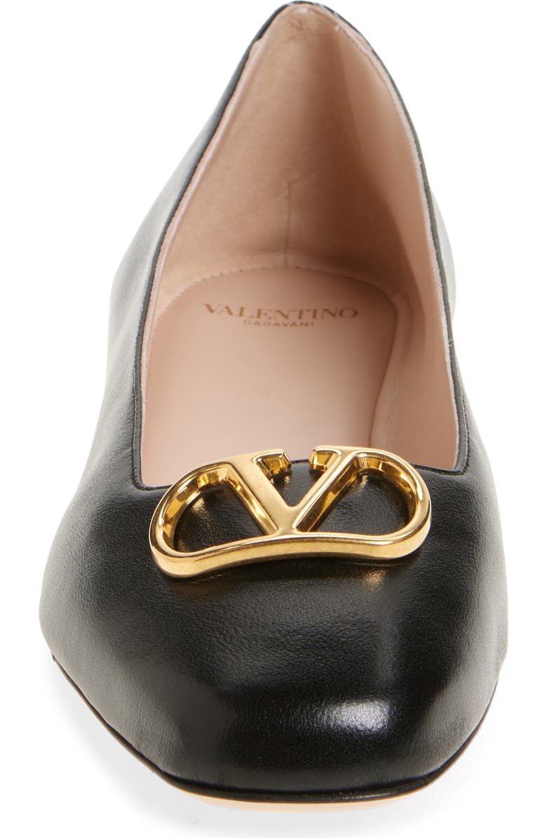 Valentino Garavani VLOGO Ballerina Flat, Alternate, color,