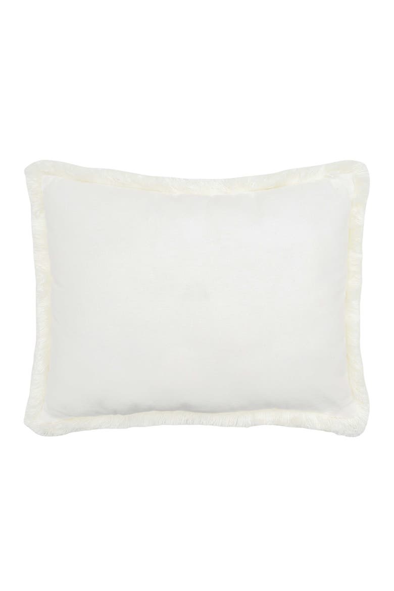 Christmas by the Sea Tufted Turtle Fringed Lumbar Throw Pillow 12" x 16", Alternate, color, Blue