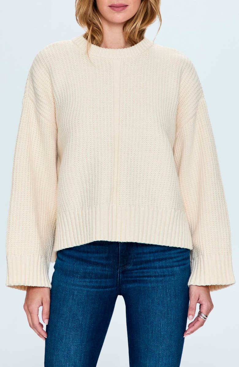 Pistola Leigh Cotton Blend Sweater, Main, color, Ivory