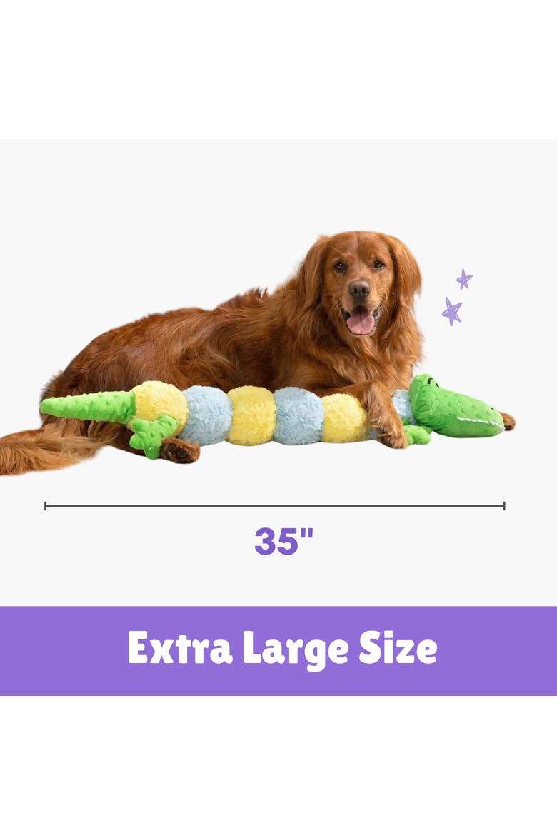 Jumbo Gatorpillar, 35 Inch Dog Toy, Alternate, color, Multicolored