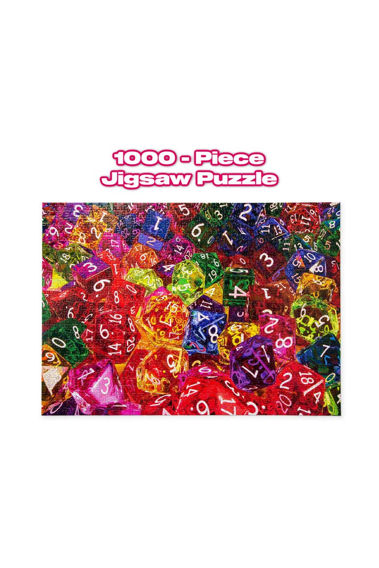 Dice, Dice, Baby! 1000 Piece Jigsaw Puzzle, Main, color, Red