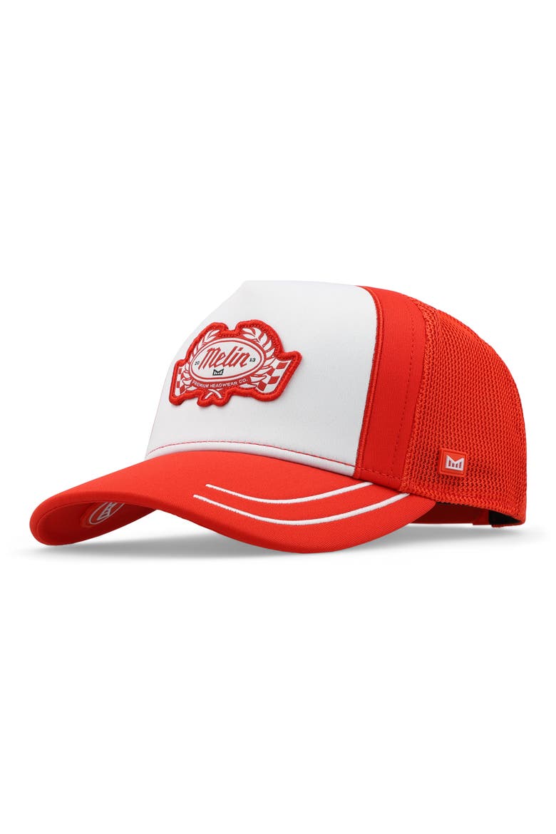 Odysea MPH Pit Crew Hydro Snapback Ball Cap, Main, color, RED ALERT