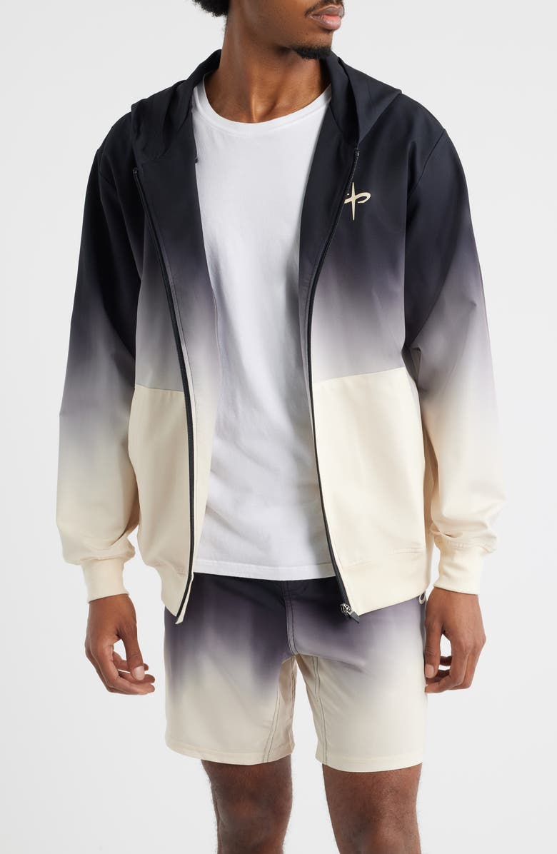 SANTO STUDIO Twitch Edition - Tempo Fade Tech Zip Jacket, Main, color, Cream