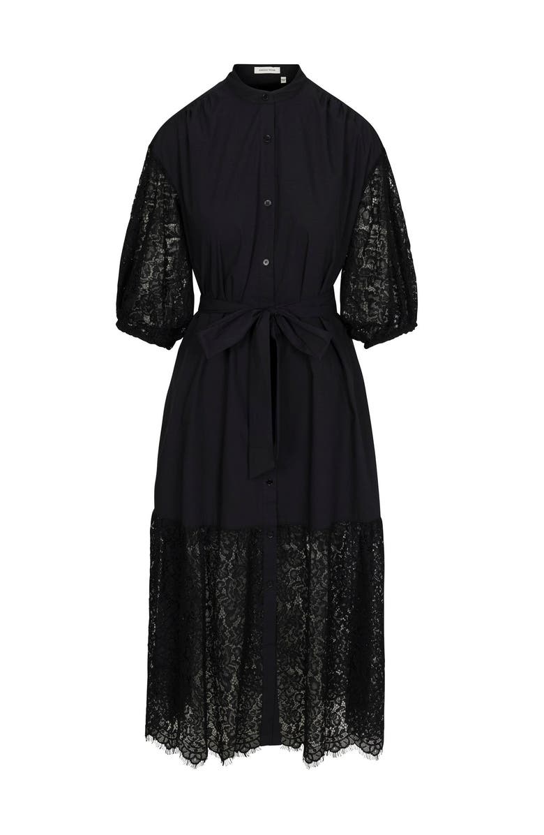 Rebecca Taylor Idun Dress, Alternate, color, Black