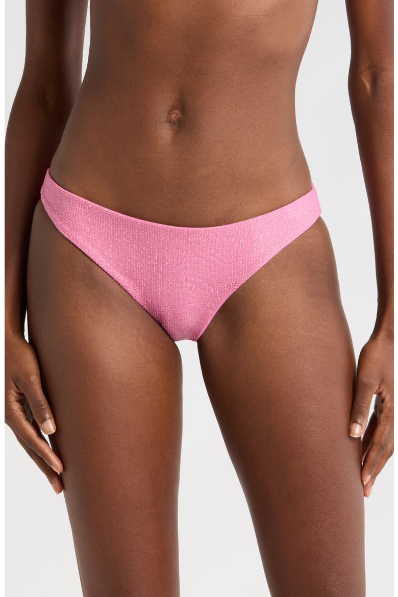 Ruched Hipster Bikini Bottoms, Main, color, SORBET