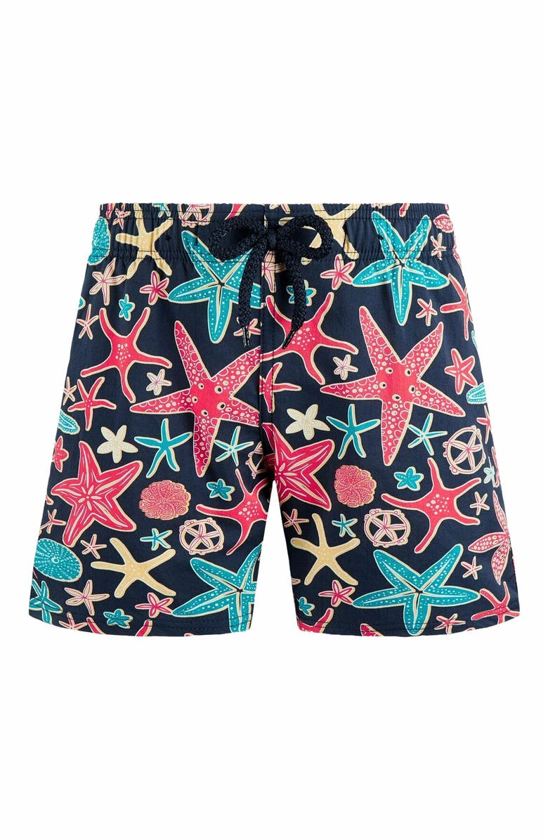 Vilebrequin Kids' Holistarfishes Stretch Swim Trunks, Alternate, color, 