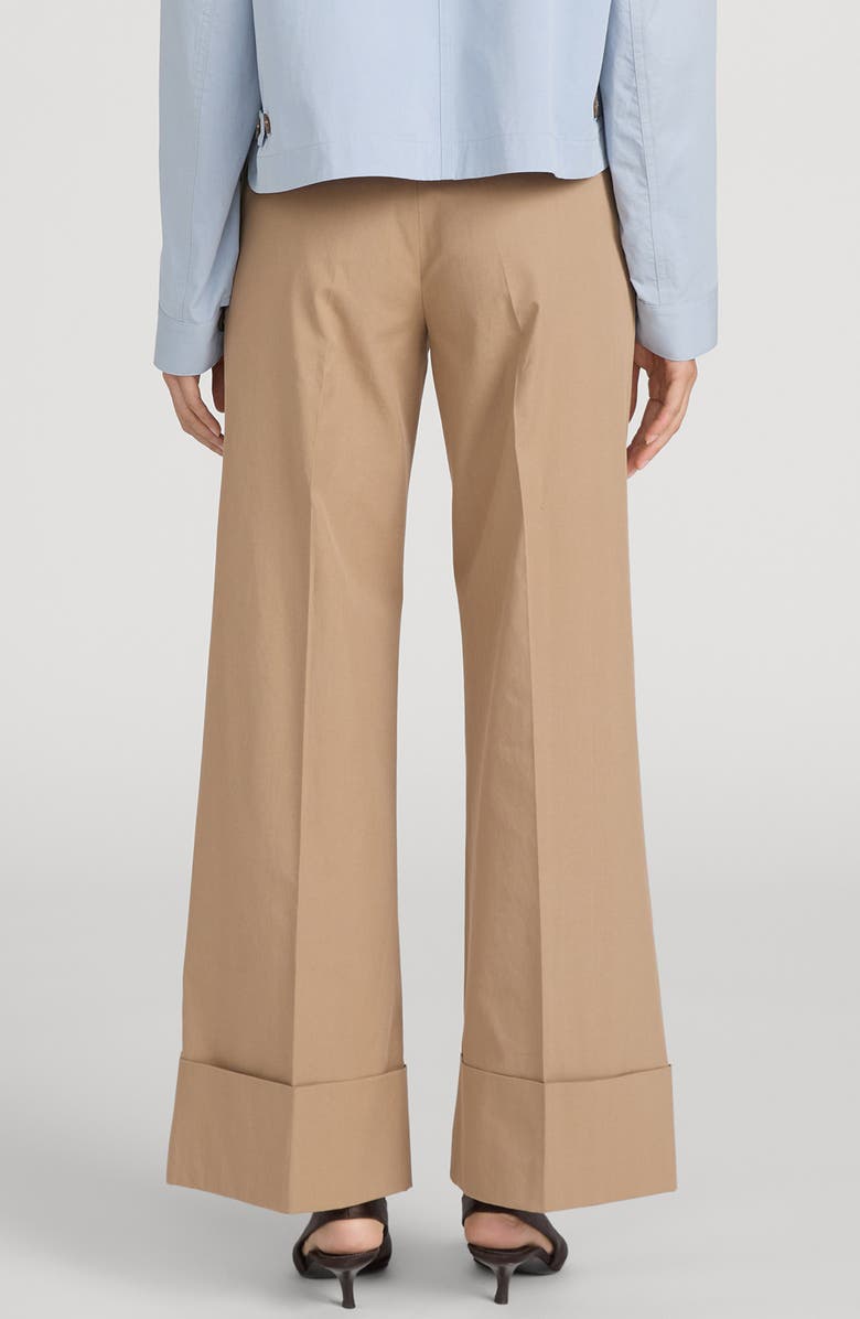 FRAME The Slim Fit Palazzo Pants, Alternate, color, Khaki