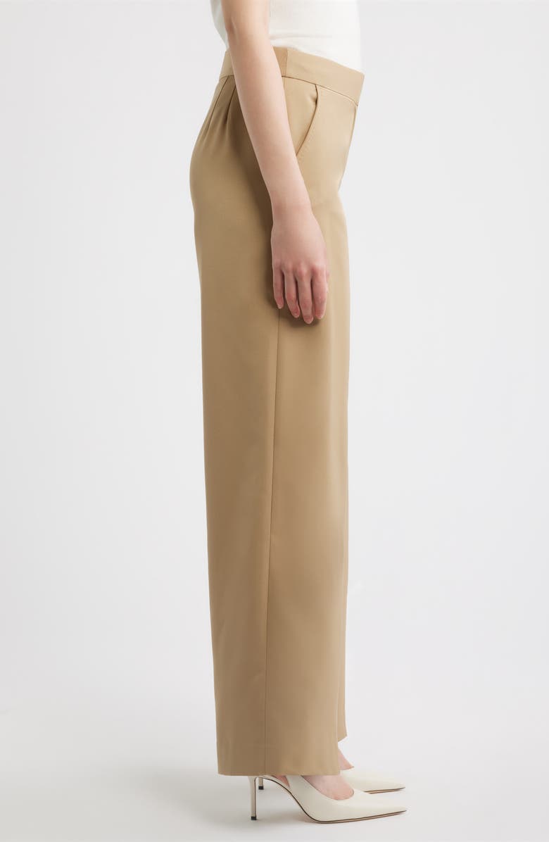 Tahari ASL Wide Leg Pants, Alternate, color, Khaki
