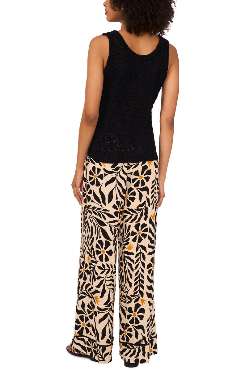 1.STATE Open Stitch Sweater Tank, Alternate, color, Rich Black