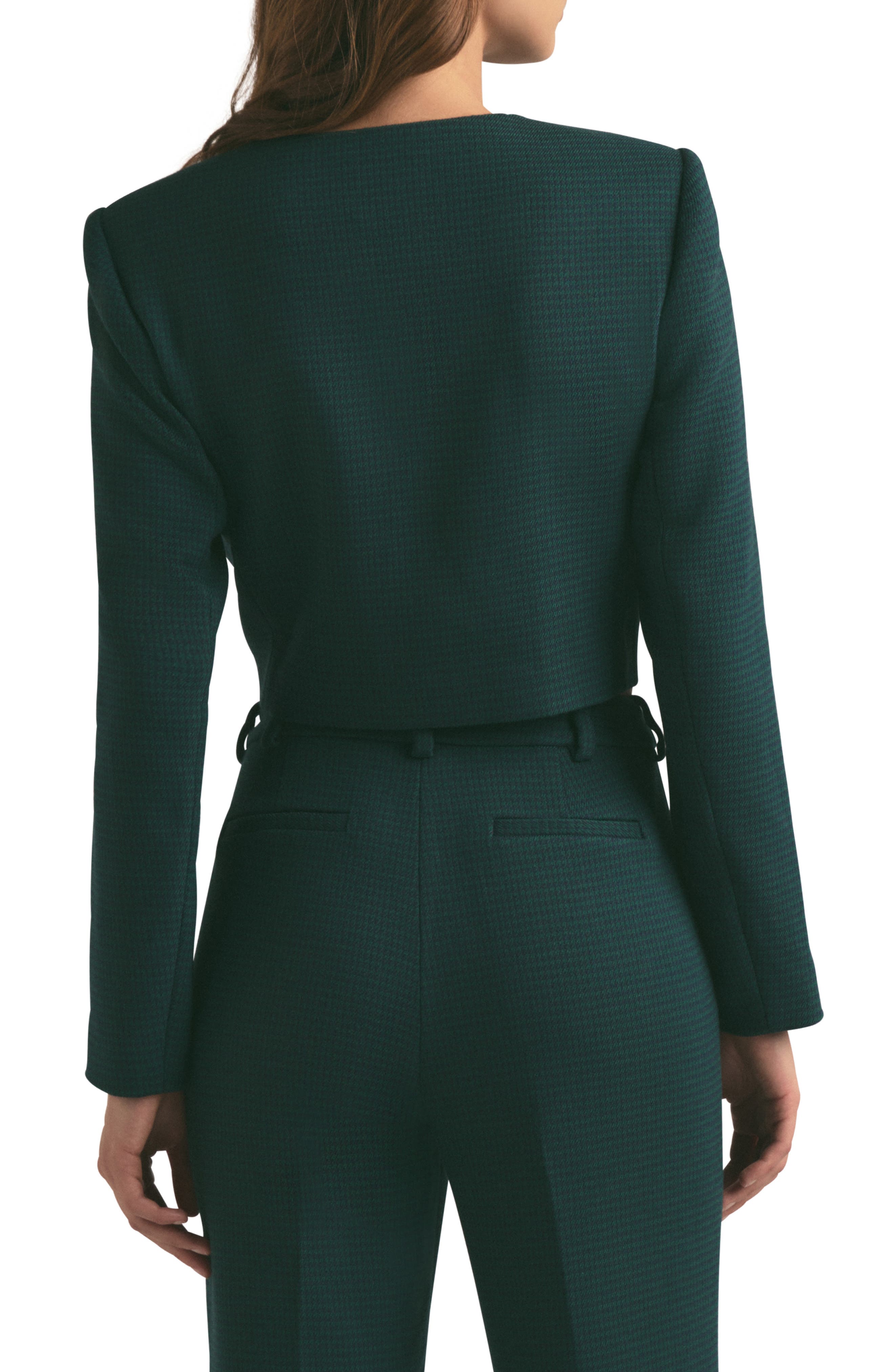 The Emily Houndstooth Crop Jacket - image 2
